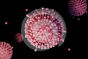 Covid -19 disease outbreak spreading illustration. Corona Virus Pandemic flu infection.