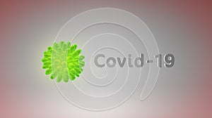 Covid-19 Korona Virus 3D Design