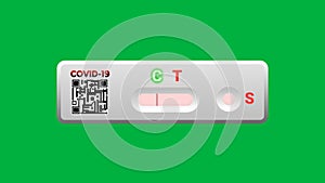 covid 19 nagative test report illustration