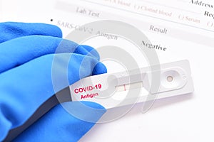 COVID-19 negative by antigen rapid test