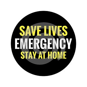 Covid-19 Outbreak Emergency Stay Home