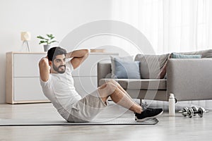 Covid-19 pandemic, keep fit and active at home. New reality and motivation, healthy lifestyle