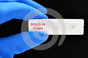COVID-19 positive by antigen rapid test