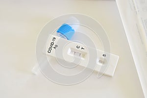 COVID-19 positive by antigen test kit