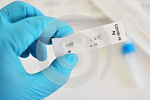 COVID-19 positive test by COVID-19 antigen test kit