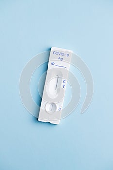 Covid-19 rapid antigen test. Rapid antibodies test kit