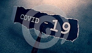 COVID-19 text tag