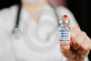 Covid-19 vaccine appear, inventing vaccination for coronavirus in laboratory.