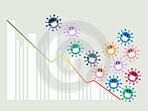 Covid-19 world global financial, economic stock market crisis recession with coronavirus