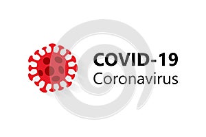 COVID-19 Wuhan Novel coronavirus 2019-nCoV outbreak on white background. Corona Virus disease 2019 Pandemic Protection Concept