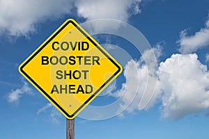 Covid Booster Shot Sign