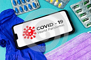 Covid-19. Corona virus outbreaking. Epidemic virus Respiratory Syndrome. world pandemic photo