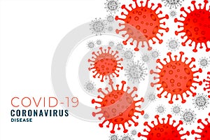 Covid-19 coronavirus infection outburst spread background design photo