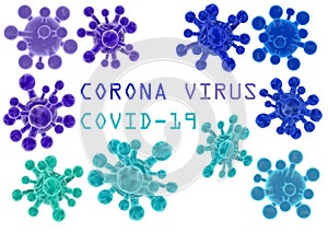 Design corona virus covid2019   monotone icon graphic background photo