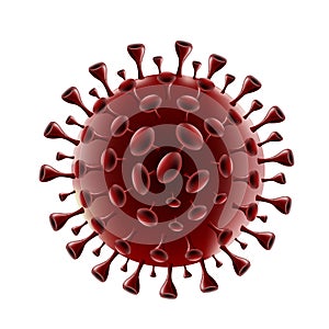 Covid-19 Coronavirus White Background Isolate photo