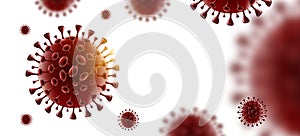 Covid-19 Coronavirus White Background Isolate photo