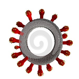 Covid covid-19 coronavirus omicron variant - 3d rendering