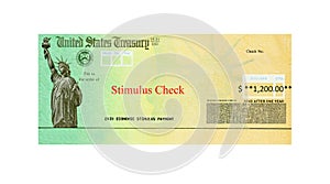 Covid 19 economic stimulus check photo