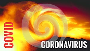 Covid 19 Fire Coronavirus Header Illustrations