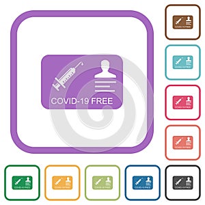 Covid 19 free simple icons