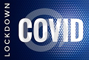 Covid Lockdown Coronavirus Covid-19 Outbreak Header Background Illustration
