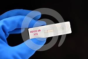 COVID-19 negative test by antigen test kit or ATK