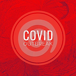 Covid Outbreak Header. Covid-19 Coronavirus Pandemic