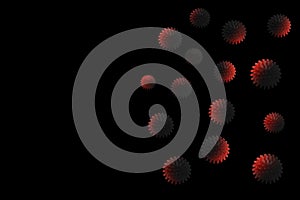 Coronavirus pattern background. Covid 19