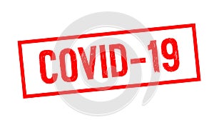 Covid-19 red stamp