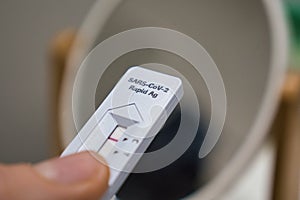 Covid SARS Antigen Test Device Close Up photo