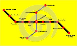 Covid -19 Subway Map