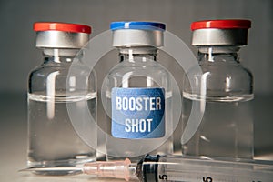 Covid-19 vaccine booster shot concept