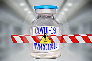 COVID-19 vaccine precaution, side effect; fake  photo