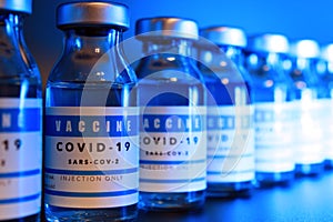 COVID-19 vaccine vials photo