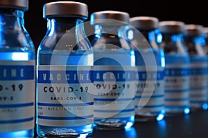 COVID-19 vaccine vials photo