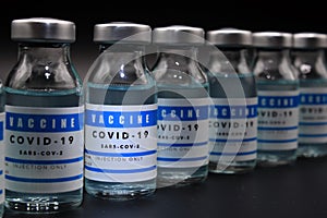 COVID-19 vaccine vials photo