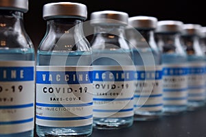 COVID-19 vaccine vials photo