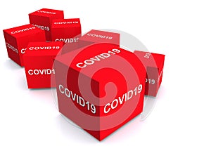 Covid19 word blocks photo