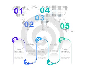 Covid world vaccination infographic chart design template set