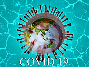 Covid19 2019 Novel Corona Virus, Earth