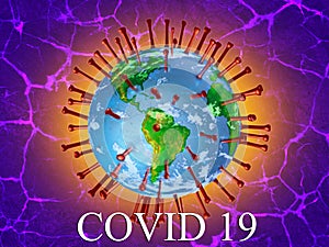 Covid19 2019 Novel Corona Virus, Earth