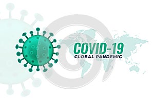 Covid19 coronavirus pandemic infection outburst background design