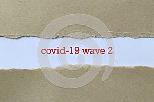 Covid19 wave 2 on paper