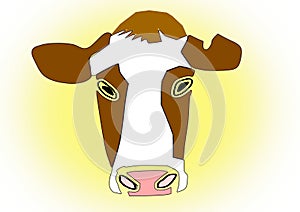 Cow Abstract Icon/Logo Deign Composition