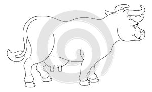 Cow Animal Cartoon Character