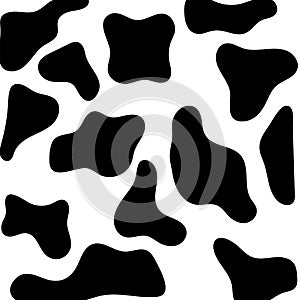 Cow animal skin background vector design