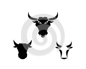 Cow and bull head icon