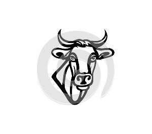 Cow Face Logo