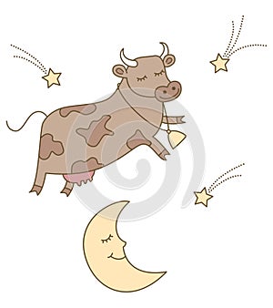 The Cow jumped over the Moon photo