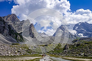 Cow lake, Lac des Vaches, in Vanoise national Park, France